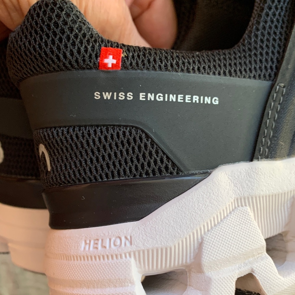 On Running Black and White Athletic Shoes - Picture 12 of 16